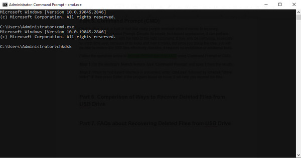 Use Command Prompt