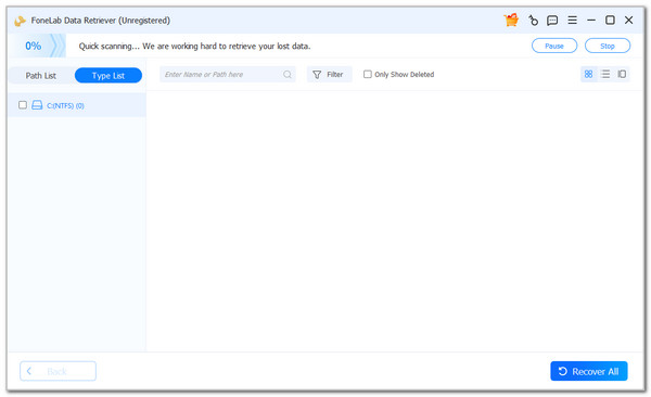 Click Recover All Button
