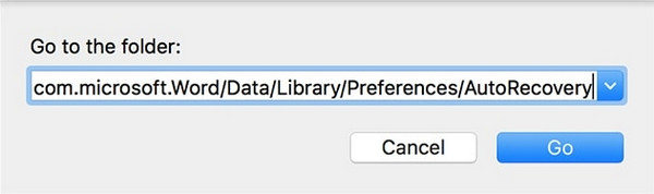 Recover Document on Mac from AutoRecovery Folder