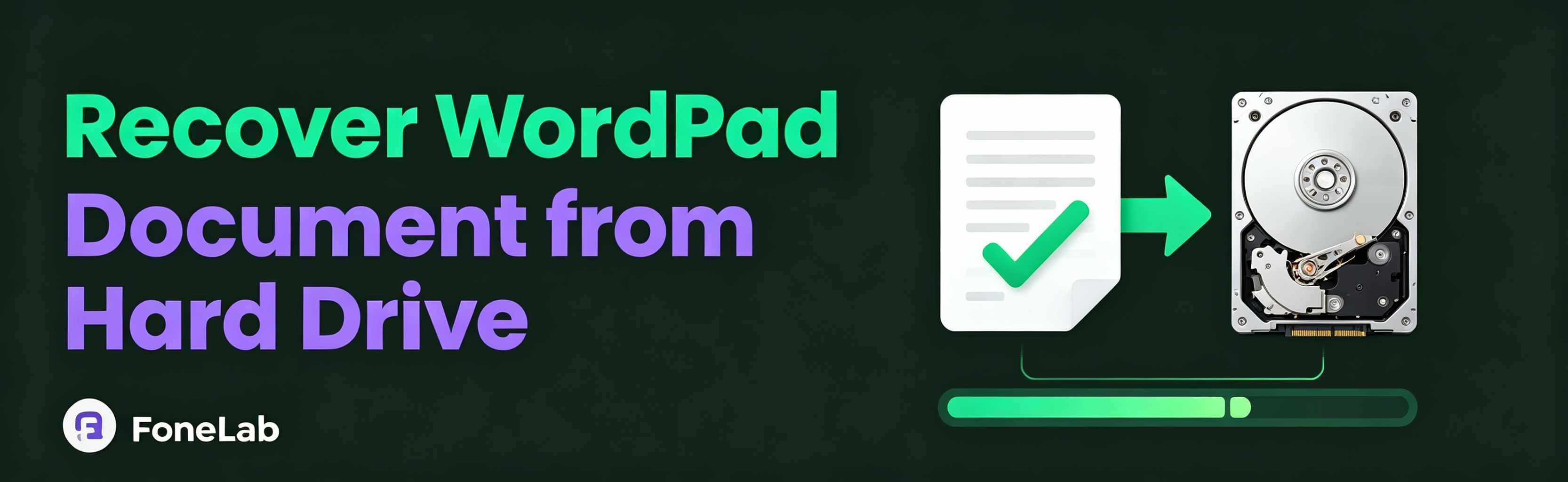 Recover WordPad documents from hard drive