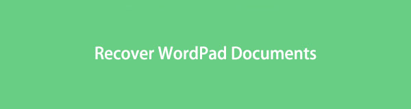 Восстановите документы WordPad, используя выдающиеся методы