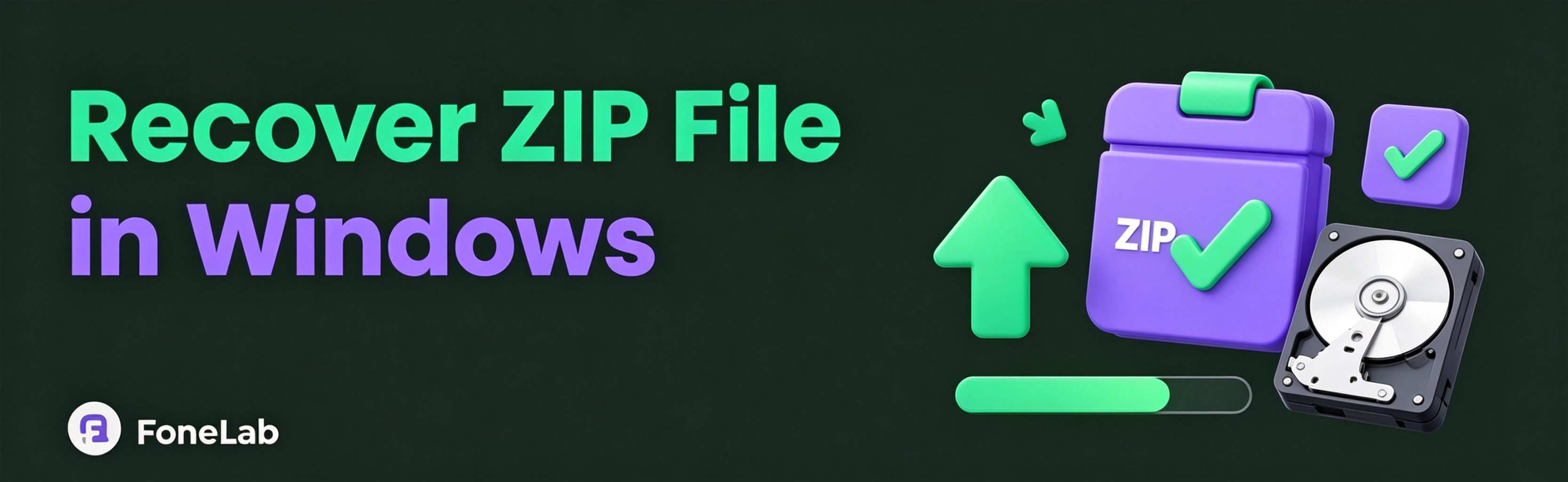 Palauta poistetut tai vioittuneet ZIP-tiedostot Windowsissa