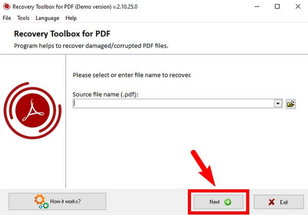 Installa la casella degli strumenti di riparazione PDF