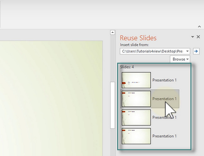 bunları yeni PowerPoint'e yükleyin