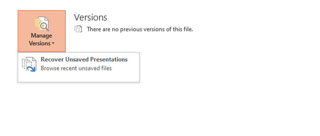 see the Recover Unsaved Presentation button