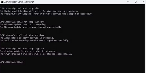 Reset Windows Update Via Command Prompt