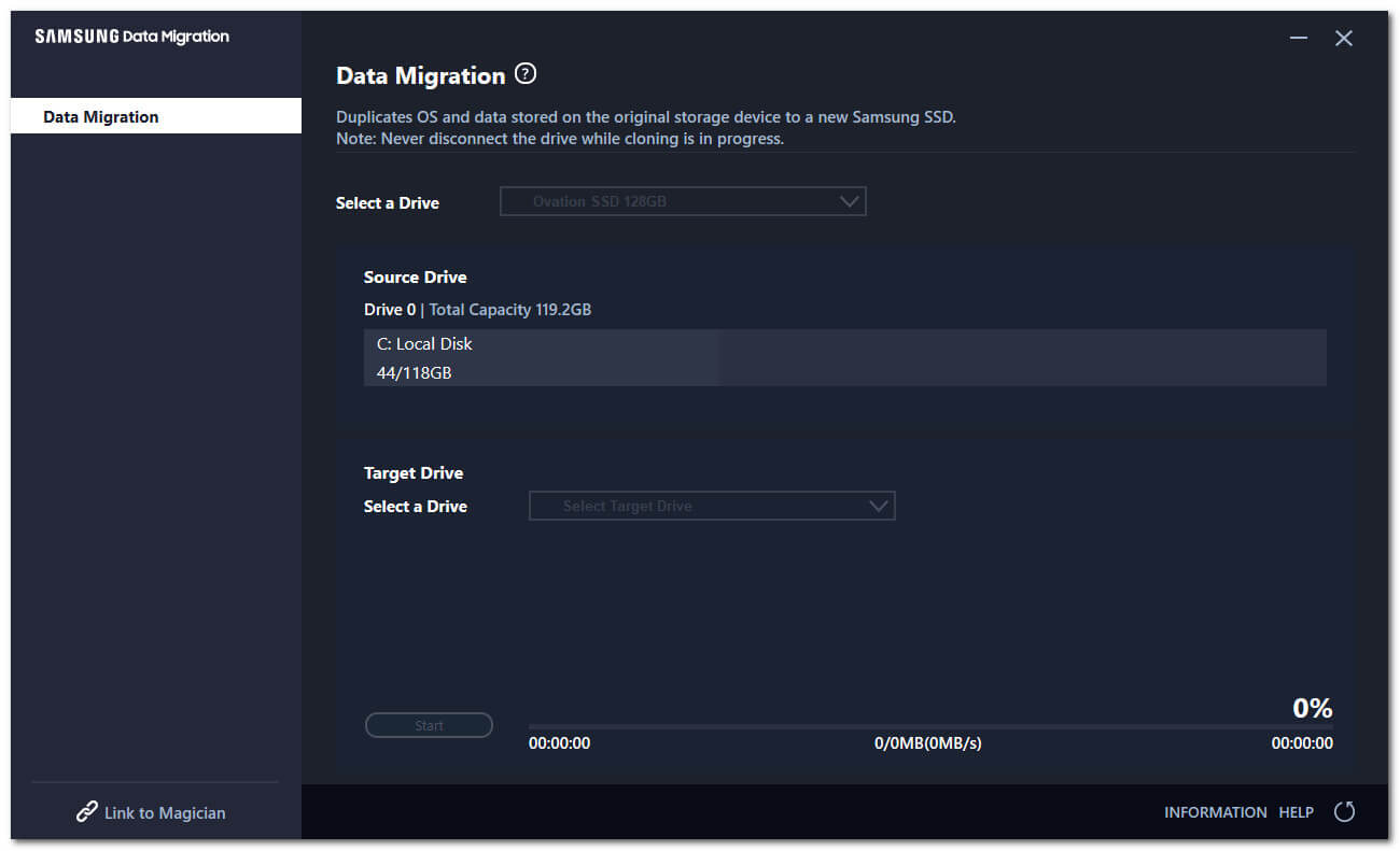 Migrer des données avec Samsung Data Migration