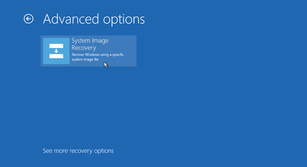Perform Full System Recovery