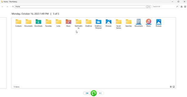 Restore Personal Files