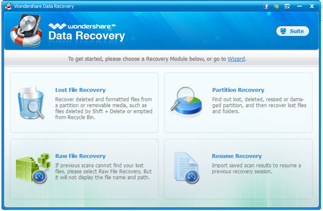 wondershare data recovery