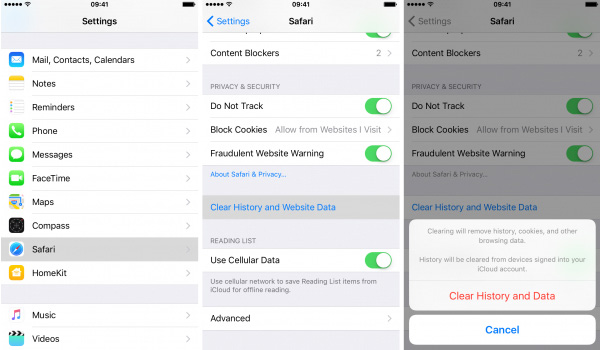 Limpar o armazenamento do iPhone