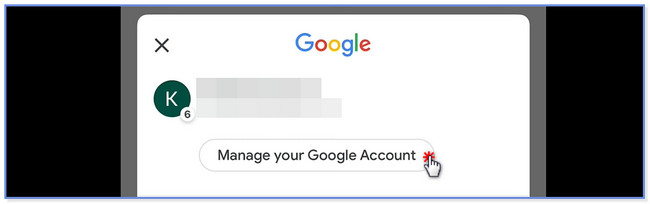 tap the Manage Your Google Account button