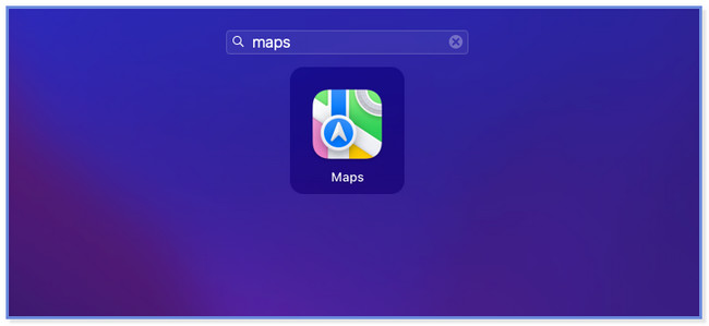 haga clic en el ícono de Mapas