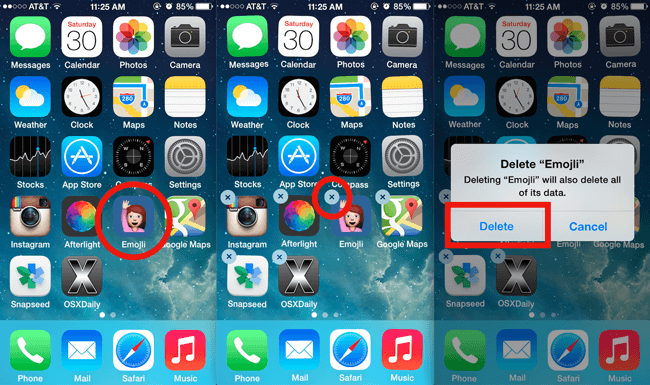 刪除iPhone或iPad上的應用