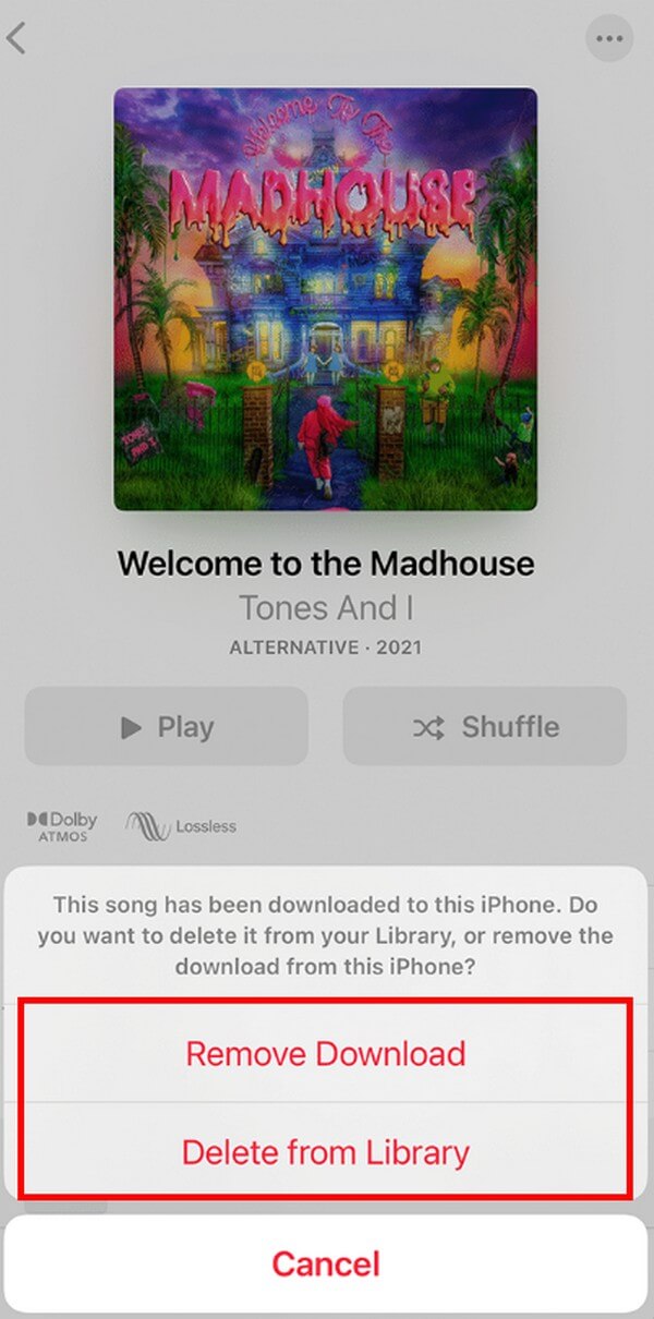 iPhoneミュージックアプリで曲を削除する方法