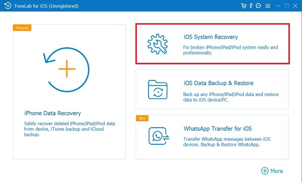 FoneLab iOS recuperación del sistema