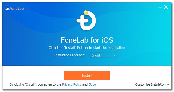 установить FoneLab iOS Восстановление системы