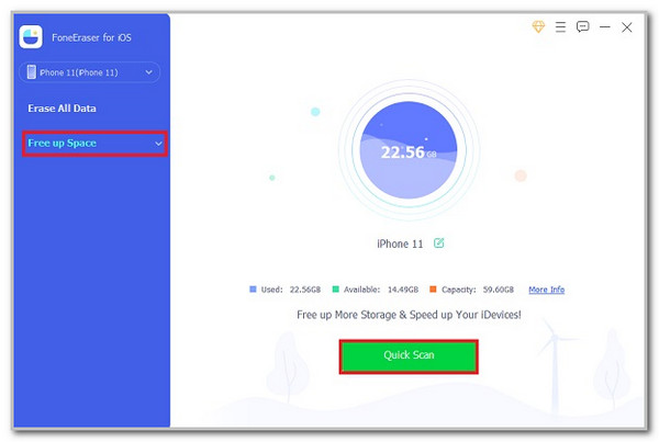 Click Quick Scan Button