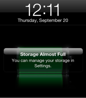iPad Storage Almost Full