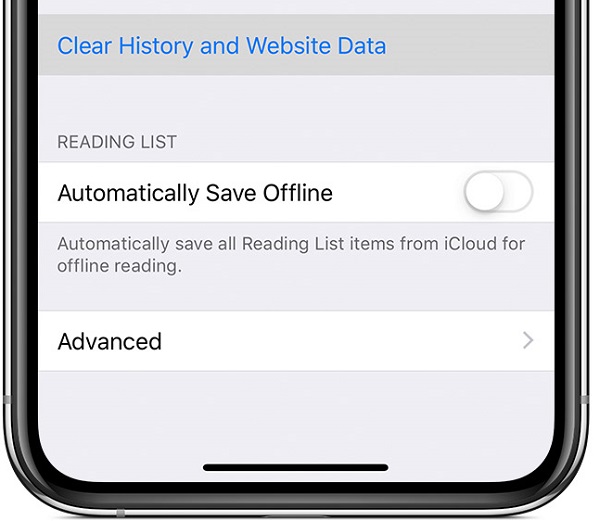 Clear All Online History on an iPad