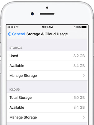 Gerenciar o armazenamento do iPhone
