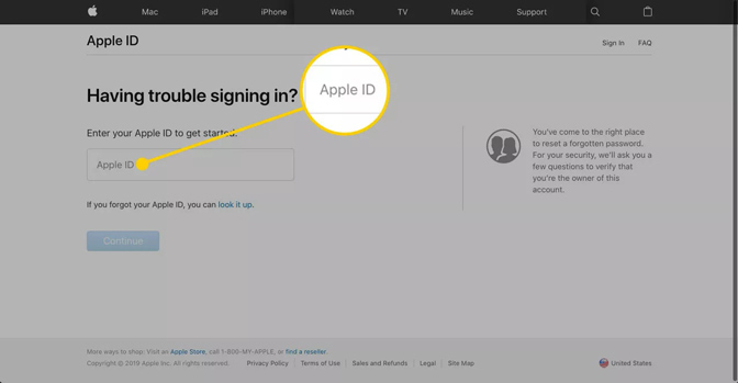 accedi id apple