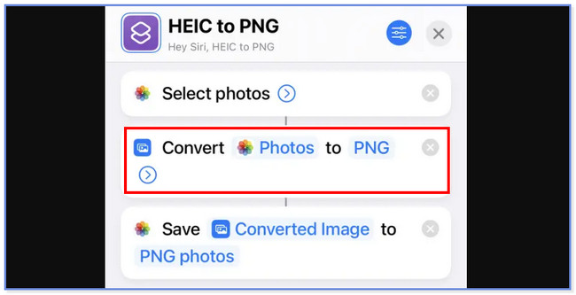 toque em converter imagens