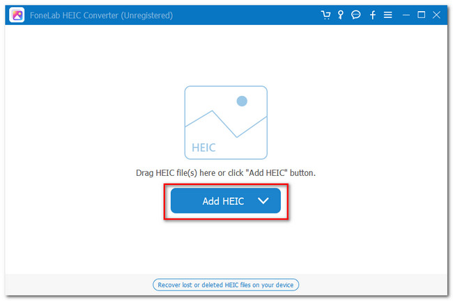 click add heic button
