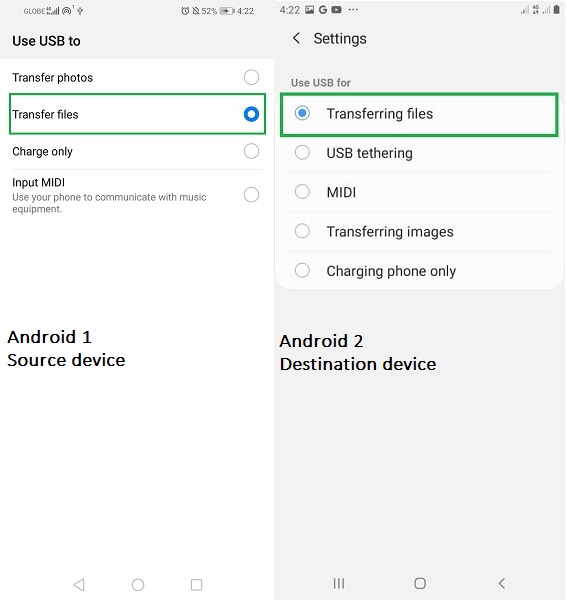android transfer files