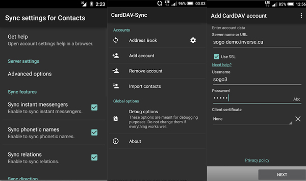 CardDAV – Sync Free