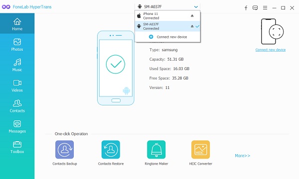 fare clic sul modello del dispositivo