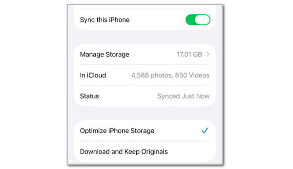 Tap Sync This iPhone or iPad Button