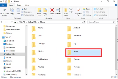 locate music folder