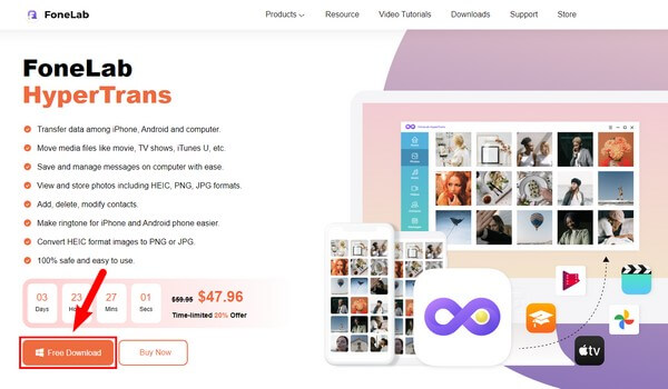 Download the FoneLab HyperTrans