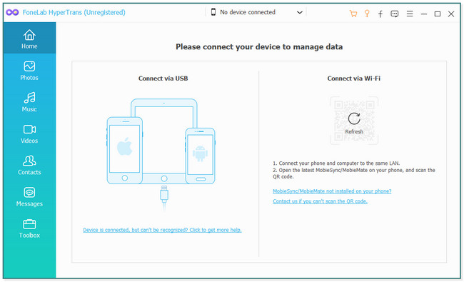 Connectez le téléphone à l'ordinateur