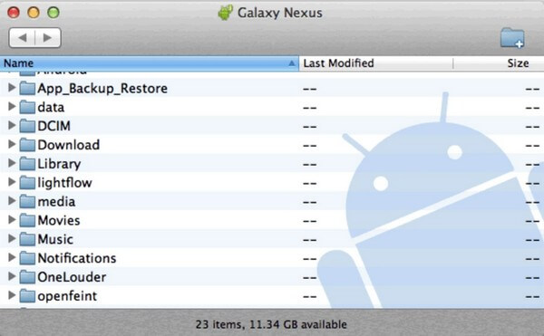 Transferir música a Samsung con Android File Transfer en Mac