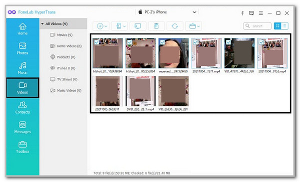 choose video files