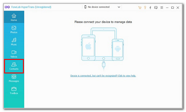 Click Contacts Button