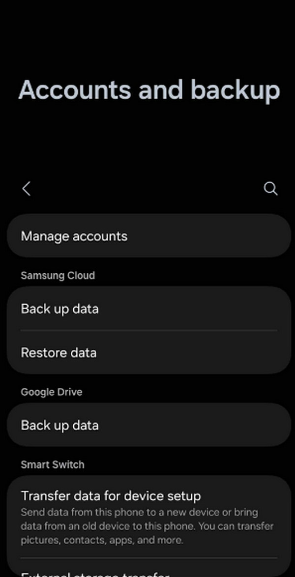 Transfer Data Via Samsung Cloud