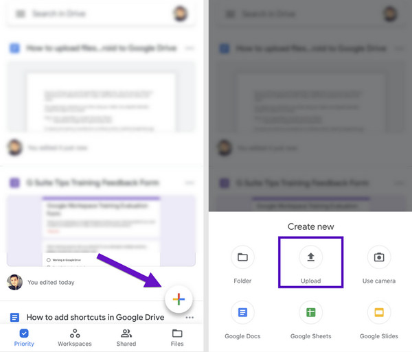 Transfer Data Through Google Drive