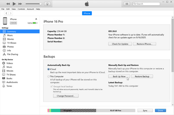 Transfer Data Via iTunes