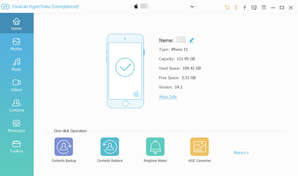Select Photos Option