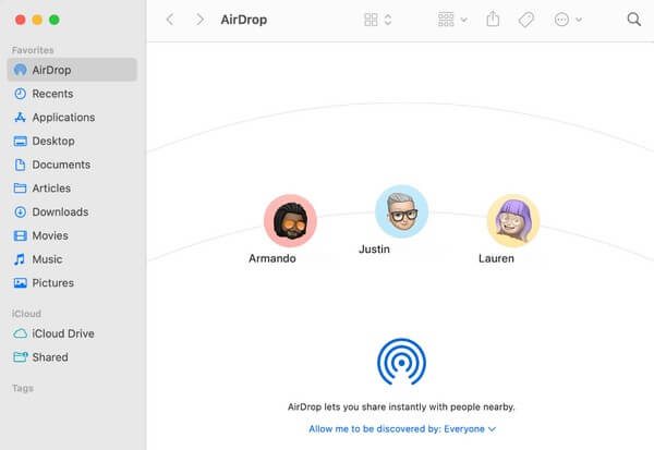 Överför video från bärbar dator till iPhone med Airdrop