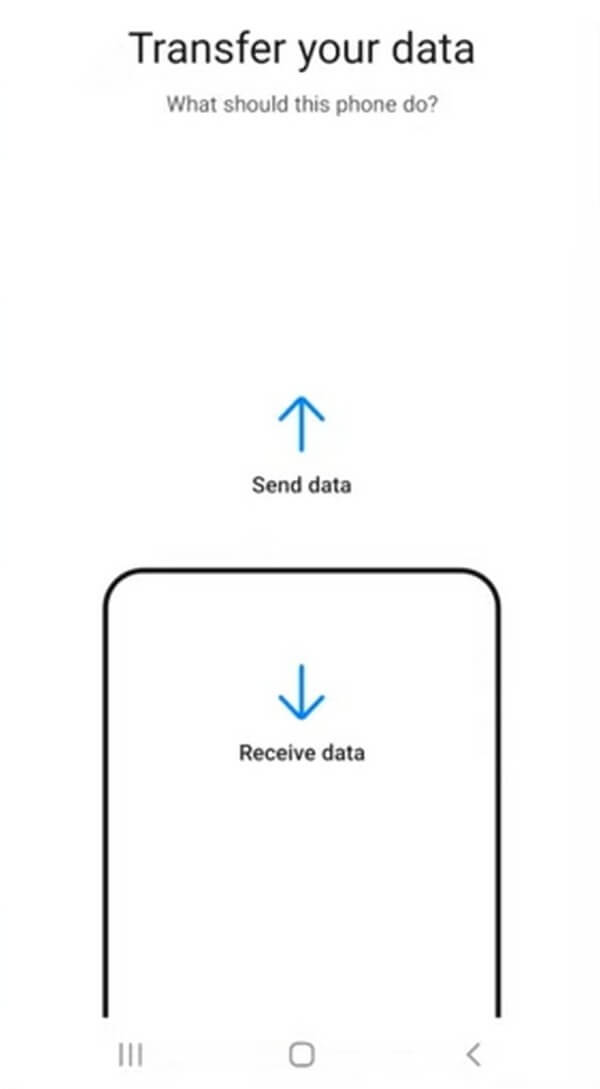 toca Recibir datos