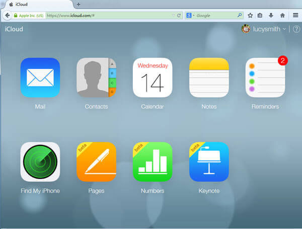 contacts de sauvegarde icloud