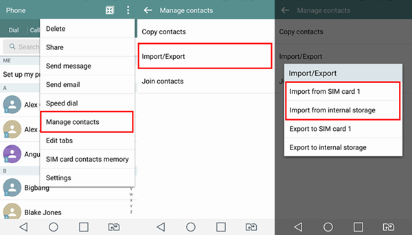 import icloud contacts from pc to android