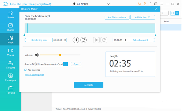 make ringtone android