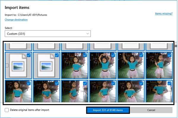 photos import
