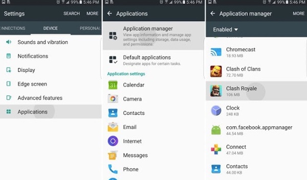 Flyt apps til SD-kort på Samsung Galaxy S7 / S7 Edge
