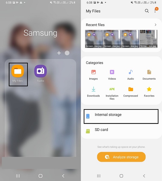 My Files app